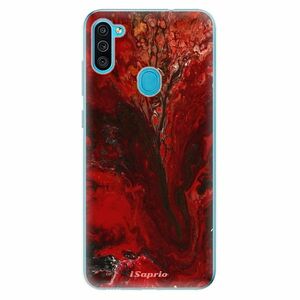 Odolné silikonové pouzdro iSaprio - RedMarble 17 - Samsung Galaxy M11 obraz