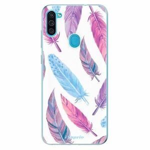 Odolné silikonové pouzdro iSaprio - Feather Pattern 10 - Samsung Galaxy M11 obraz