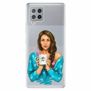 Odolné silikonové pouzdro iSaprio - Coffe Now - Brunette - Samsung Galaxy A42 obraz