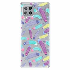 Odolné silikonové pouzdro iSaprio - Feather Pattern 01 - Samsung Galaxy A42 obraz