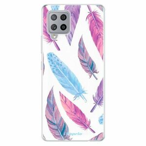 Odolné silikonové pouzdro iSaprio - Feather Pattern 10 - Samsung Galaxy A42 obraz