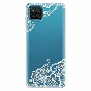 Odolné silikonové pouzdro iSaprio - White Lace 02 - Samsung Galaxy A12 obraz