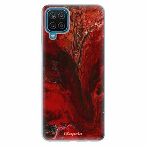 Odolné silikonové pouzdro iSaprio - RedMarble 17 - Samsung Galaxy A12 obraz