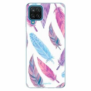 Odolné silikonové pouzdro iSaprio - Feather Pattern 10 - Samsung Galaxy A12 obraz