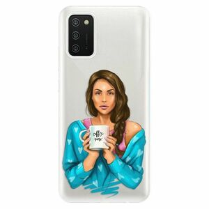 Odolné silikonové pouzdro iSaprio - Coffe Now - Brunette - Samsung Galaxy A02s obraz