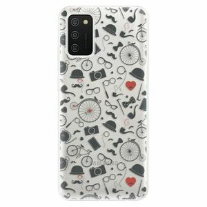 Odolné silikonové pouzdro iSaprio - Vintage Pattern 01 - black - Samsung Galaxy A02s obraz