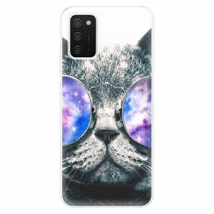 Odolné silikonové pouzdro iSaprio - Galaxy Cat - Samsung Galaxy A02s obraz