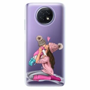 Odolné silikonové pouzdro iSaprio - Kissing Mom - Brunette and Girl - Xiaomi Redmi Note 9T obraz