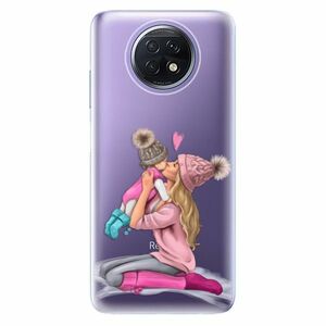 Odolné silikonové pouzdro iSaprio - Kissing Mom - Blond and Girl - Xiaomi Redmi Note 9T obraz