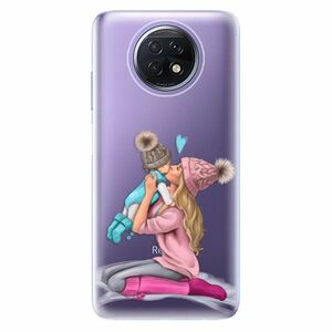 Odolné silikonové pouzdro iSaprio - Kissing Mom - Blond and Boy - Xiaomi Redmi Note 9T obraz