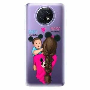 Odolné silikonové pouzdro iSaprio - Mama Mouse Brunette and Boy - Xiaomi Redmi Note 9T obraz