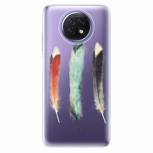 Odolné silikonové pouzdro iSaprio - Three Feathers - Xiaomi Redmi Note 9T obraz