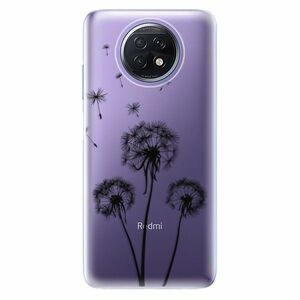 Odolné silikonové pouzdro iSaprio - Three Dandelions - black - Xiaomi Redmi Note 9T obraz