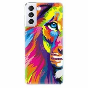 Odolné silikonové pouzdro iSaprio - Rainbow Lion - Samsung Galaxy S21+ obraz