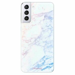 Odolné silikonové pouzdro iSaprio - Raibow Marble 10 - Samsung Galaxy S21+ obraz