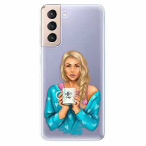 Odolné silikonové pouzdro iSaprio - Coffe Now - Blond - Samsung Galaxy S21 obraz