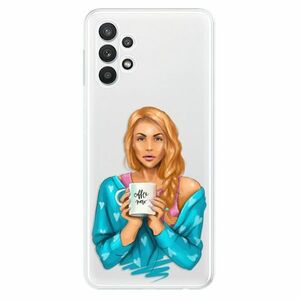 Odolné silikonové pouzdro iSaprio - Coffe Now - Redhead - Samsung Galaxy A32 5G obraz