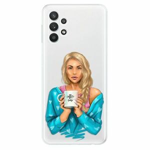 Odolné silikonové pouzdro iSaprio - Coffe Now - Blond - Samsung Galaxy A32 5G obraz