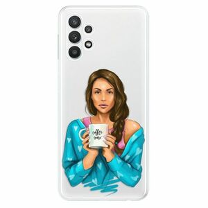 Odolné silikonové pouzdro iSaprio - Coffe Now - Brunette - Samsung Galaxy A32 5G obraz