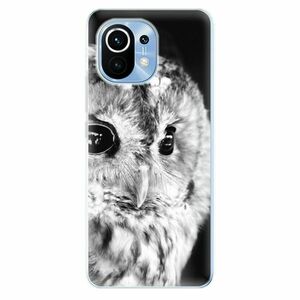 Odolné silikonové pouzdro iSaprio - BW Owl - Xiaomi Mi 11 obraz