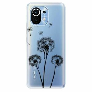 Odolné silikonové pouzdro iSaprio - Three Dandelions - black - Xiaomi Mi 11 obraz