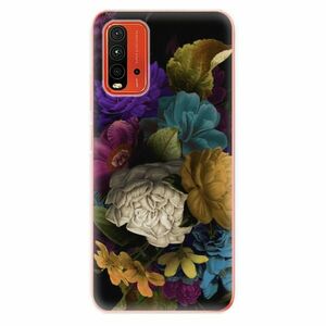 Odolné silikonové pouzdro iSaprio - Dark Flowers - Xiaomi Redmi 9T obraz