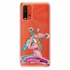 Odolné silikonové pouzdro iSaprio - Kissing Mom - Blond and Boy - Xiaomi Redmi 9T obraz