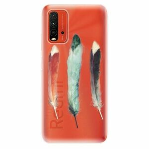 Odolné silikonové pouzdro iSaprio - Three Feathers - Xiaomi Redmi 9T obraz