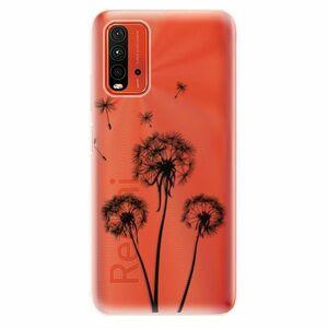 Odolné silikonové pouzdro iSaprio - Three Dandelions - black - Xiaomi Redmi 9T obraz