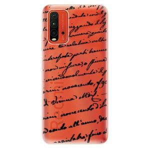 Odolné silikonové pouzdro iSaprio - Handwriting 01 - black - Xiaomi Redmi 9T obraz