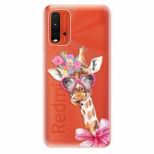 Odolné silikonové pouzdro iSaprio - Lady Giraffe - Xiaomi Redmi 9T obraz