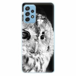 Odolné silikonové pouzdro iSaprio - BW Owl - Samsung Galaxy A72 obraz