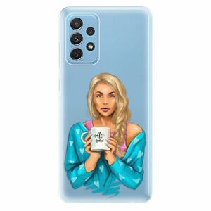 Odolné silikonové pouzdro iSaprio - Coffe Now - Blond - Samsung Galaxy A72 obraz