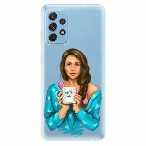 Odolné silikonové pouzdro iSaprio - Coffe Now - Brunette - Samsung Galaxy A72 obraz