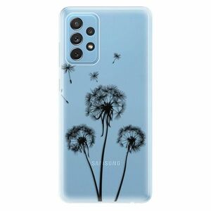 Odolné silikonové pouzdro iSaprio - Three Dandelions - black - Samsung Galaxy A72 obraz