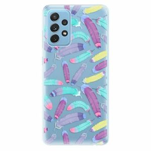 Odolné silikonové pouzdro iSaprio - Feather Pattern 01 - Samsung Galaxy A72 obraz