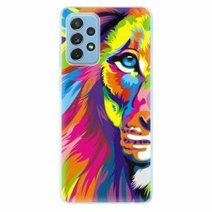 Odolné silikonové pouzdro iSaprio - Rainbow Lion - Samsung Galaxy A72 obraz