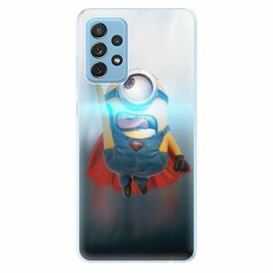 Odolné silikonové pouzdro iSaprio - Mimons Superman 02 - Samsung Galaxy A72 obraz