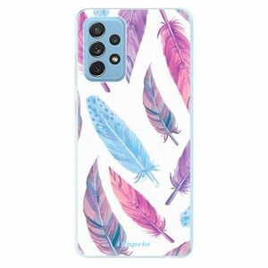 Odolné silikonové pouzdro iSaprio - Feather Pattern 10 - Samsung Galaxy A72 obraz