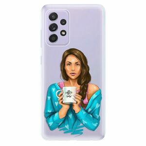 Odolné silikonové pouzdro iSaprio - Coffe Now - Brunette - Samsung Galaxy A52/A52 5G obraz