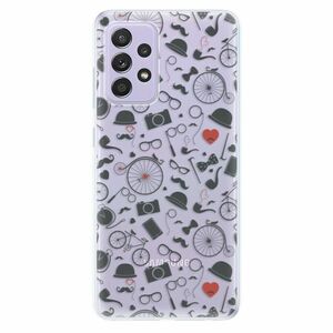 Odolné silikonové pouzdro iSaprio - Vintage Pattern 01 - black - Samsung Galaxy A52/A52 5G obraz