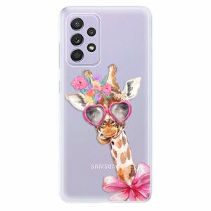 Odolné silikonové pouzdro iSaprio - Lady Giraffe - Samsung Galaxy A52/A52 5G obraz