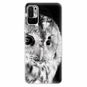 Odolné silikonové pouzdro iSaprio - BW Owl - Xiaomi Redmi Note 10 5G obraz