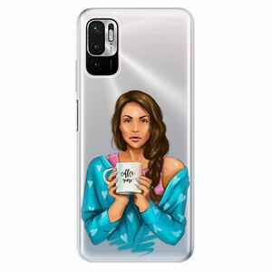 Odolné silikonové pouzdro iSaprio - Coffe Now - Brunette - Xiaomi Redmi Note 10 5G obraz