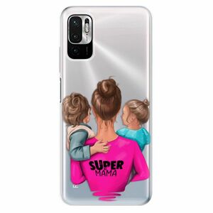 Odolné silikonové pouzdro iSaprio - Super Mama - Boy and Girl - Xiaomi Redmi Note 10 5G obraz