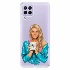 Odolné silikonové pouzdro iSaprio - Coffe Now - Blond - Samsung Galaxy A22 obraz