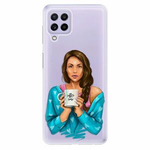 Odolné silikonové pouzdro iSaprio - Coffe Now - Brunette - Samsung Galaxy A22 obraz