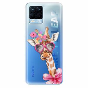 Odolné silikonové pouzdro iSaprio - Lady Giraffe - Realme 8 / 8 Pro obraz