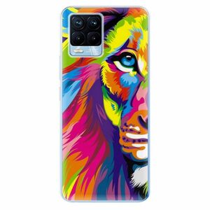 Odolné silikonové pouzdro iSaprio - Rainbow Lion - Realme 8 / 8 Pro obraz