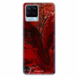 Odolné silikonové pouzdro iSaprio - RedMarble 17 - Realme 8 / 8 Pro obraz